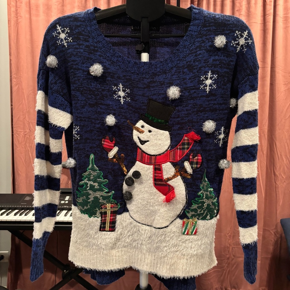 Festive Snowman Holiday Sweater